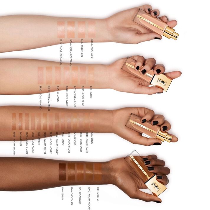 One Glow Foundation Touche Eclat Foundation Swatches Glow