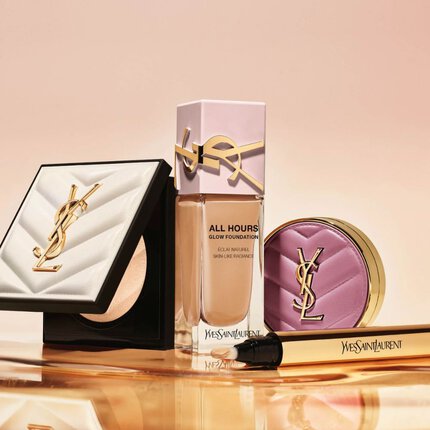 YSL complexion products in nude and pink tones