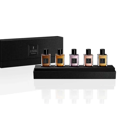 Yves Saint Laurent Le Vestiaire des Parfums fragrance set with five bottles and black box