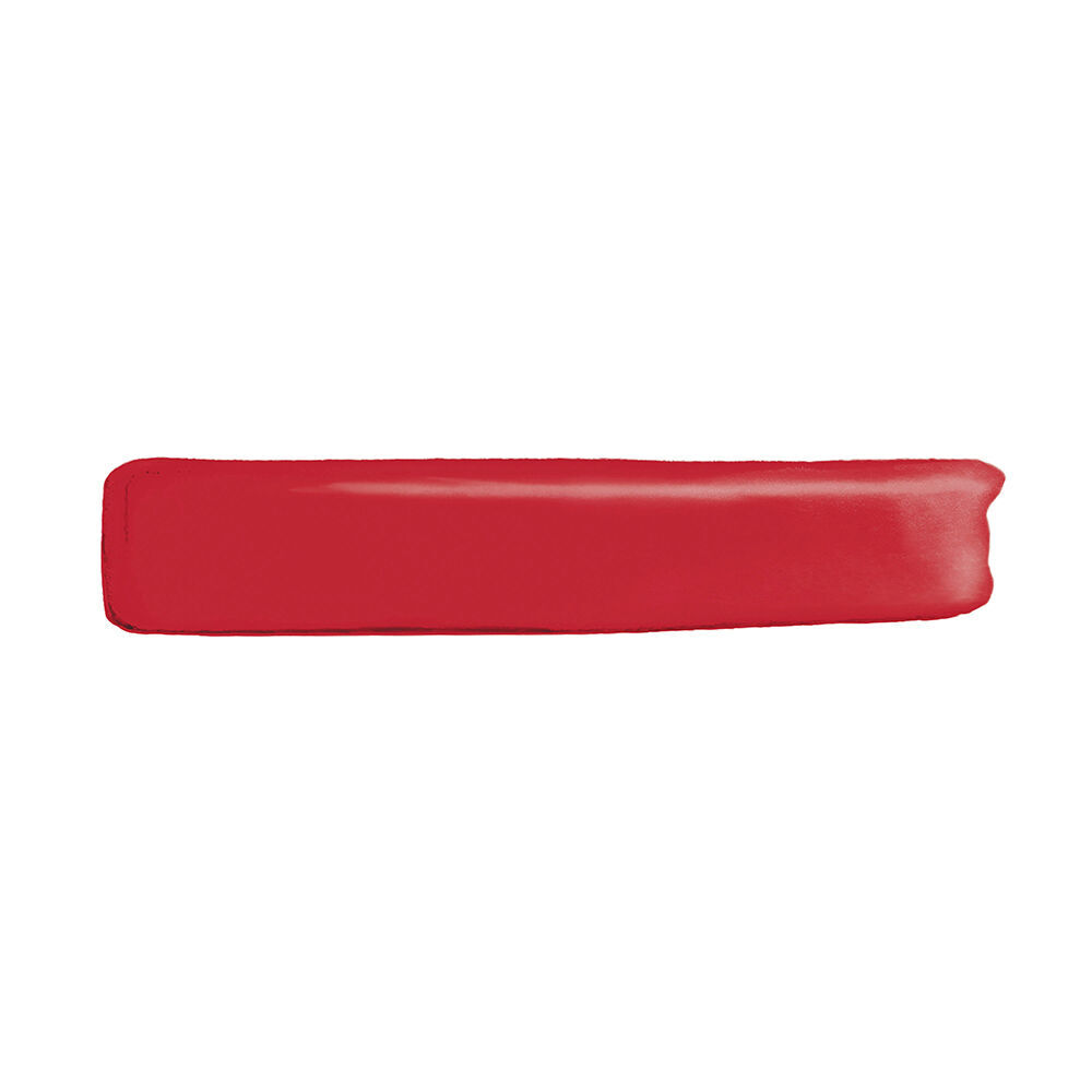 A clean, horizontal rectangular swatch of YSL soft-matte, velvet-textured liquid lipstick against a solid white background.