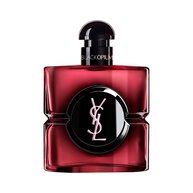 Black Opium Eau de Parfum Pink Glaze bottle in dark
                        pink lacquer with a black center and silver YSL Cassandre logo.