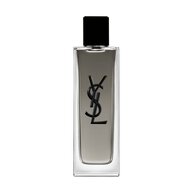 MYSLF Eau de Toilette Intense bottle with black cap and YSL Cassandre logo embossed on the glass.