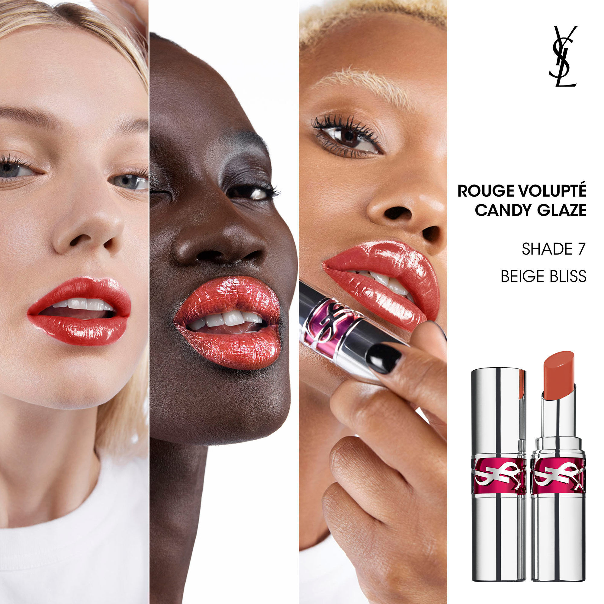 Rouge Volupté Candy Glaze Lipstick YSL Beauty