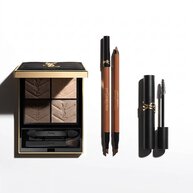 YSL eye makeup products on white background