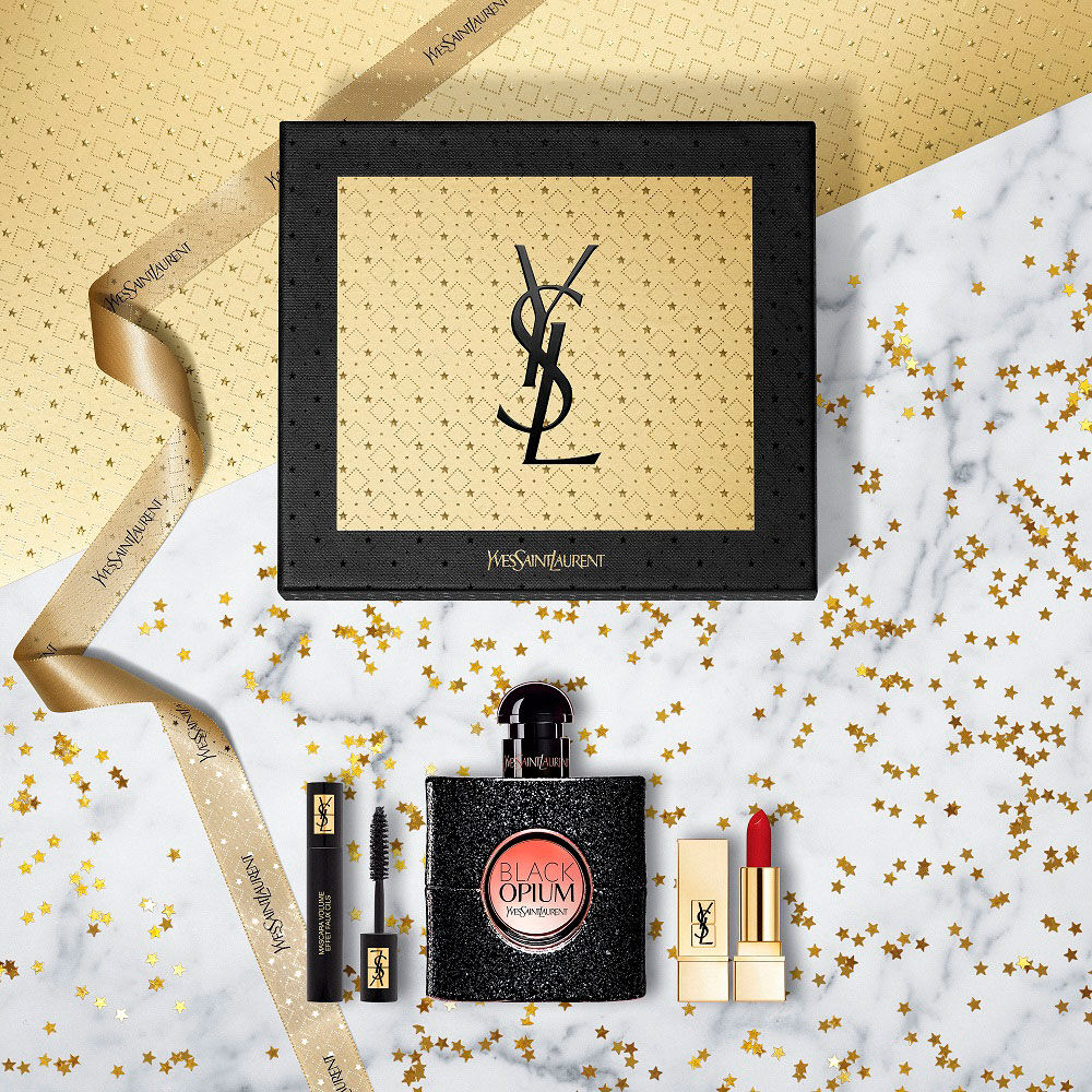 YSL Black Opium Eau de Parfum 50ml Makeup Icons Gift Set YSL